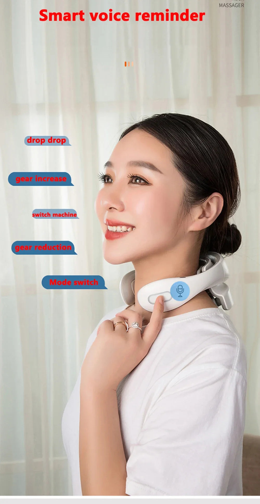 Neck Smart Massager — Rechargeable Heating & Pulse Therapy