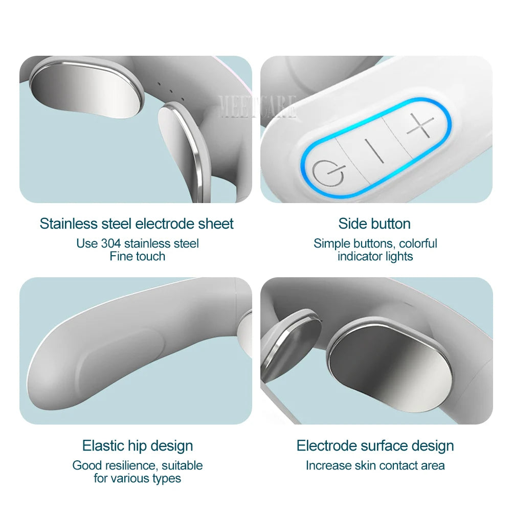 Neck Smart Massager — Rechargeable Heating & Pulse Therapy