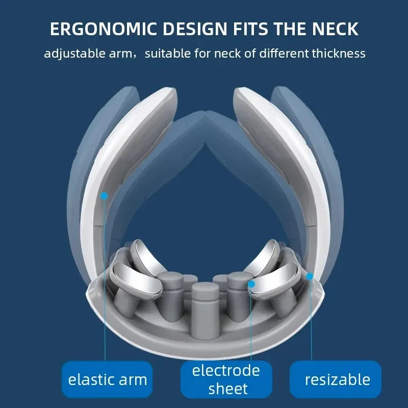 Neck Smart Massager — Rechargeable Heating & Pulse Therapy