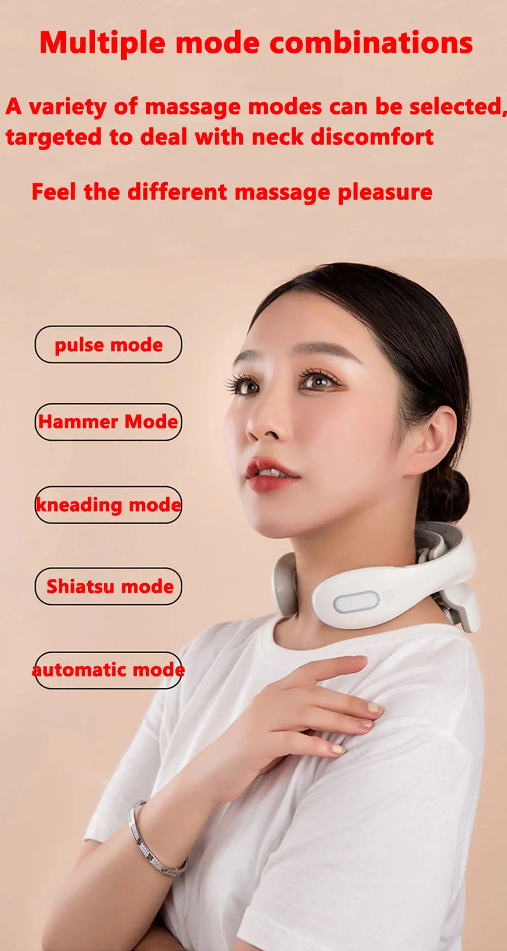 Upgraded Neck Smart Massager — TENS Pulse Therapy & 8D Simulated Techniques
