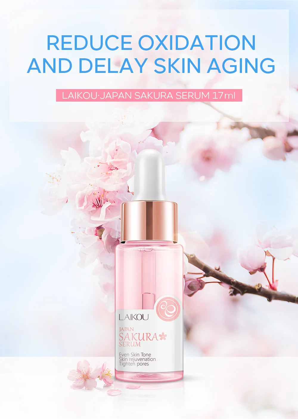 LAIKOU Japan Sakura Serum – Even Skin Tone, Hydration & Firming Essence