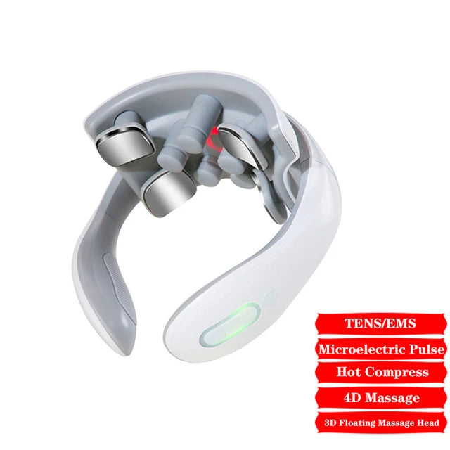 Upgraded Neck Smart Massager — TENS Pulse Therapy & 8D Simulated Techniques
