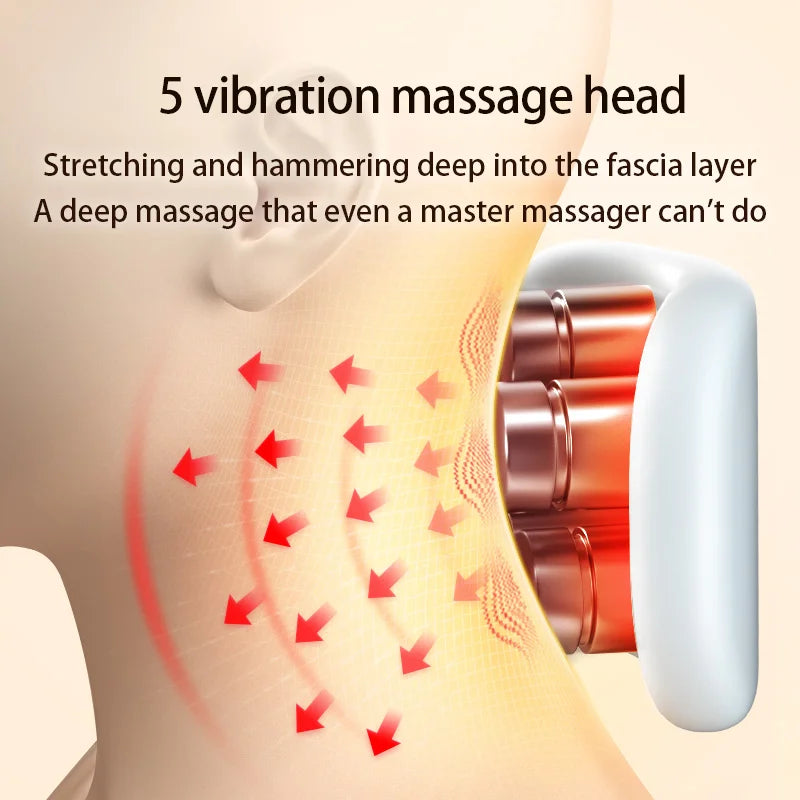 Upgraded Neck Smart Massager — TENS Pulse Therapy & 8D Simulated Techniques