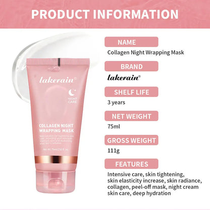 Korean Deep Collagen  Night wrapping mask