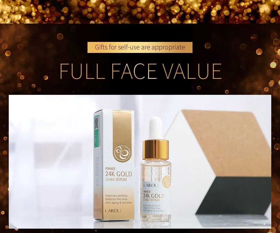 LAIKOU France 24K Gold Snail Serum