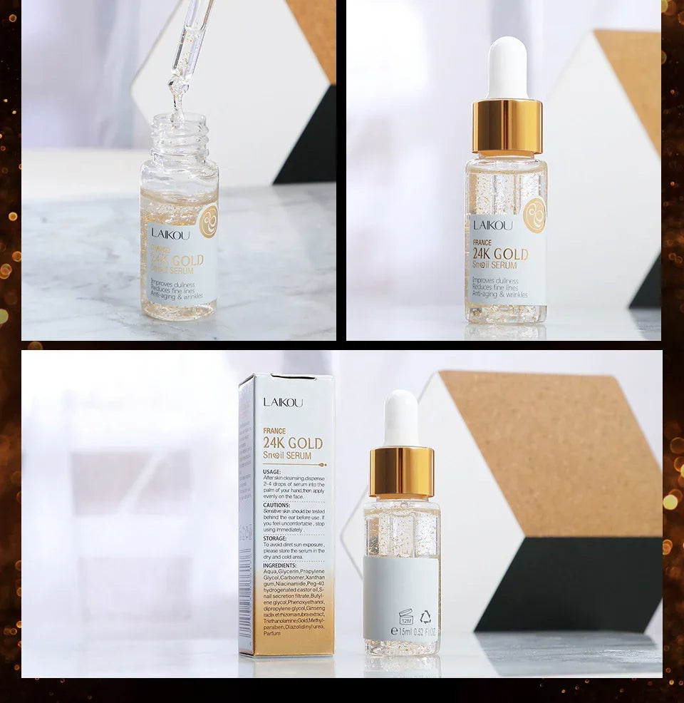 LAIKOU France 24K Gold Snail Serum