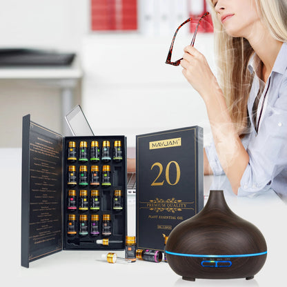 Mayjam 20 pcs 28 יחידות 35 יחידות שמנים אתרים סט מתנה למפזר ארומתרפיה נר האדים נר לבנדר וניל לימון ברגמוט שמן