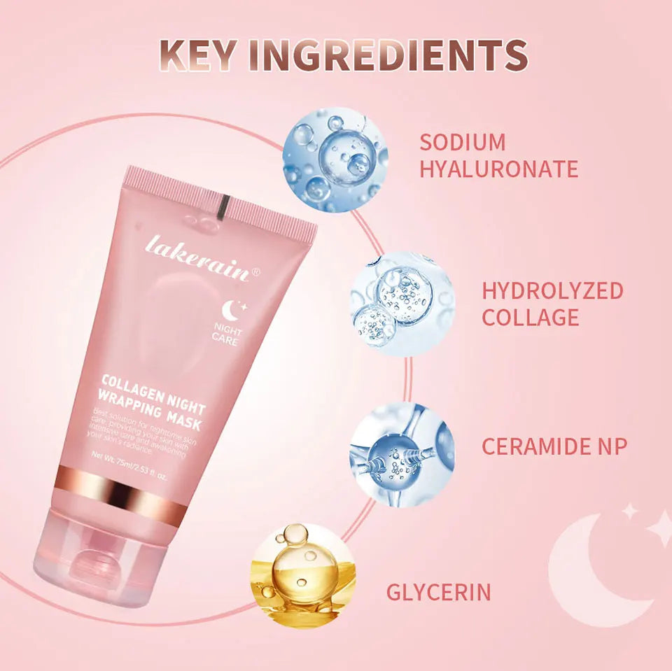 Korean Deep Collagen  Night wrapping mask