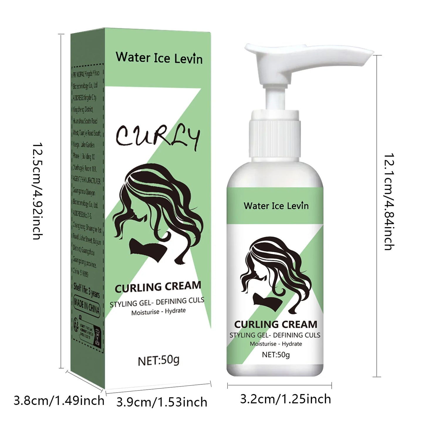 Curly Hair Elastin, Curl Defining Cream for Wavy Hair, Hair Enhancer Moisturizing, Curl Boost Defining Cream Hair Repairing Bounce, for Frizz Control & Color Treated, Curl Moisturizer