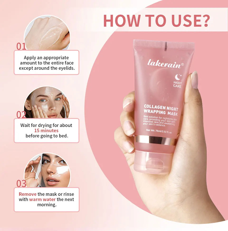 Korean Deep Collagen  Night wrapping mask