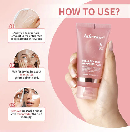 Korean Deep Collagen  Night wrapping mask