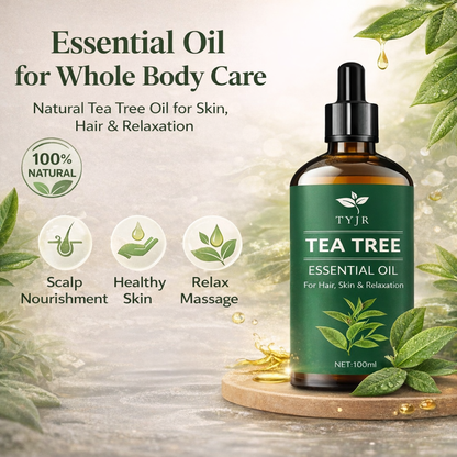 Tea Tree Essential Oil for Hair, Skin & Body Care