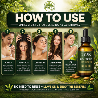 Tea Tree Essential Oil for Hair, Skin & Body Care