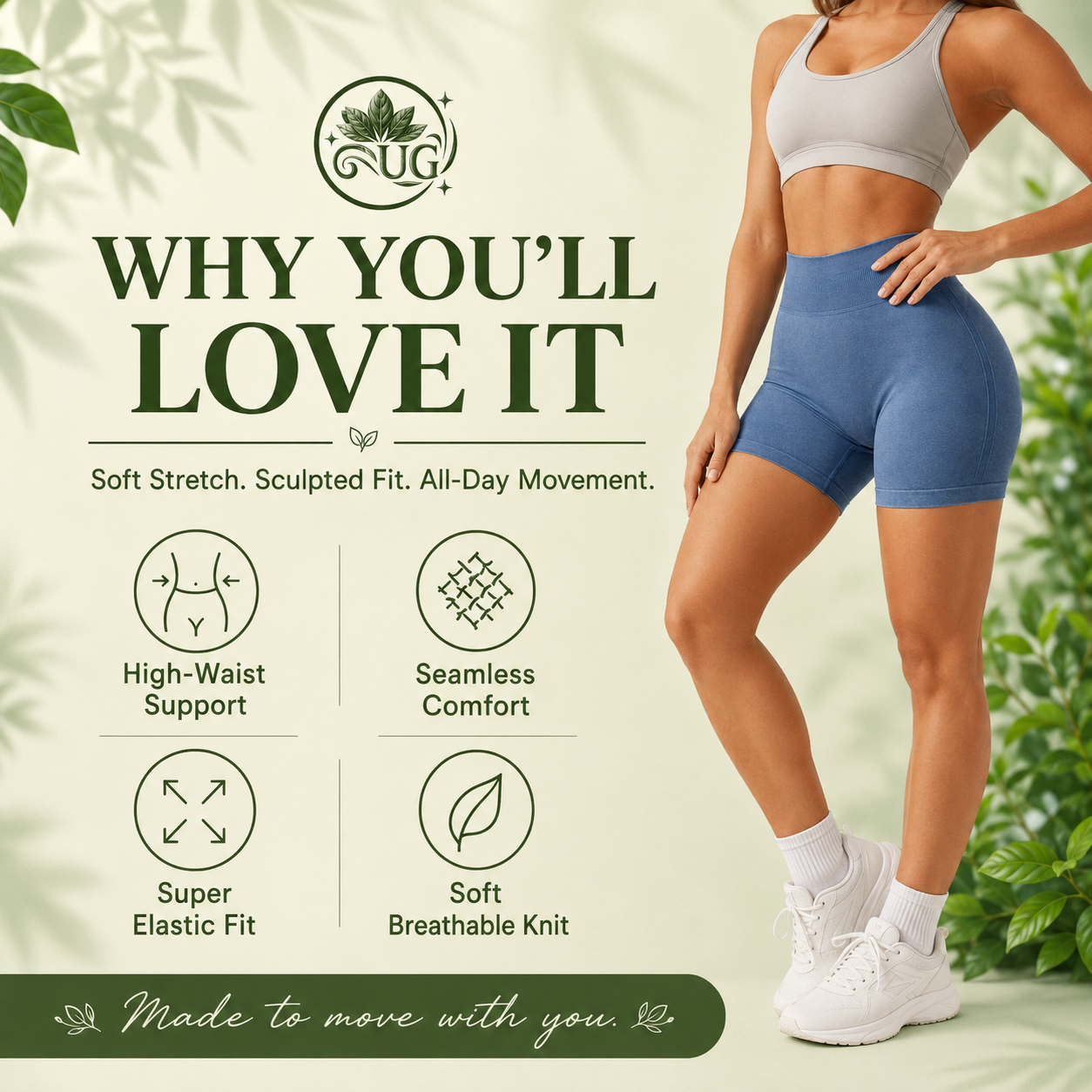 Seamless High-Waist Sculpt Yoga Shorts