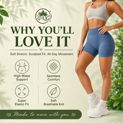 Seamless High-Waist Sculpt Yoga Shorts