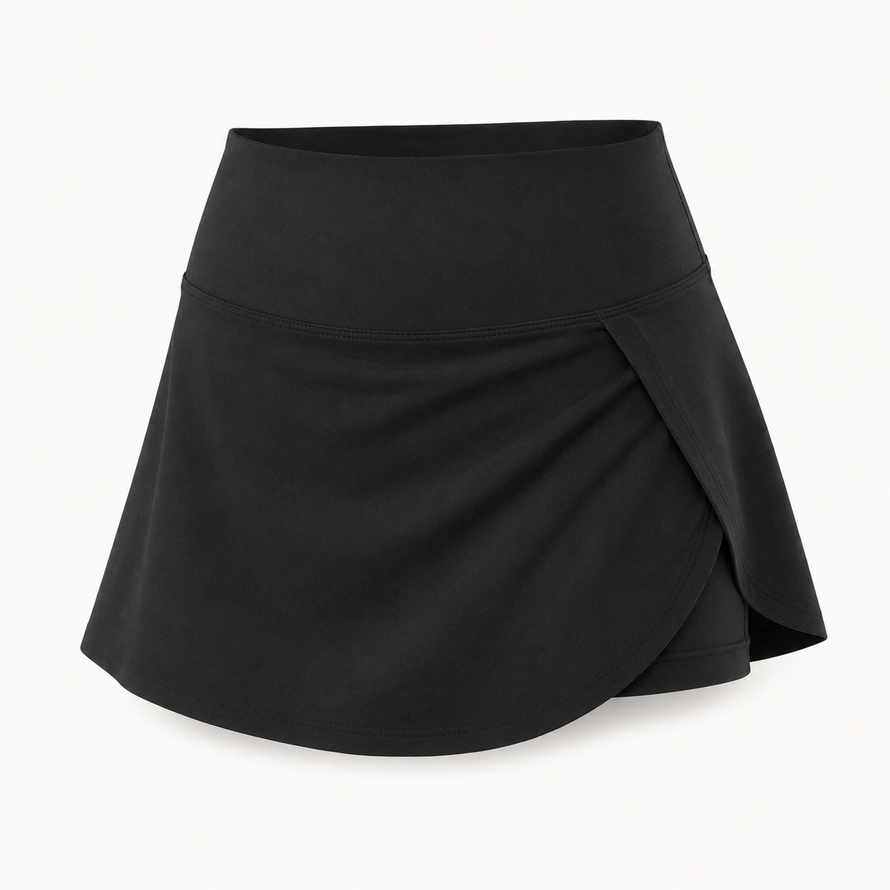 High-Waist Tennis Yoga Skirt with Built-In Shorts