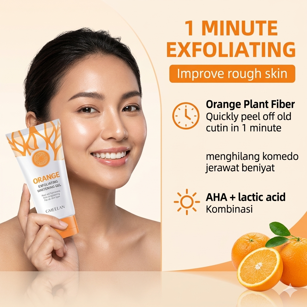 GMEELAN Orange Exfoliating Gel 50g – Gentle Peeling &amp; Smoothing Care