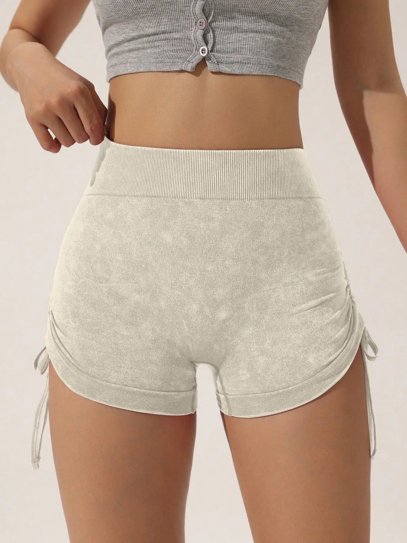 Ovesport™ Seamless High-Waist Yoga Shorts