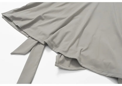 Tie-Wrap Active Dress with Built-In Shorts