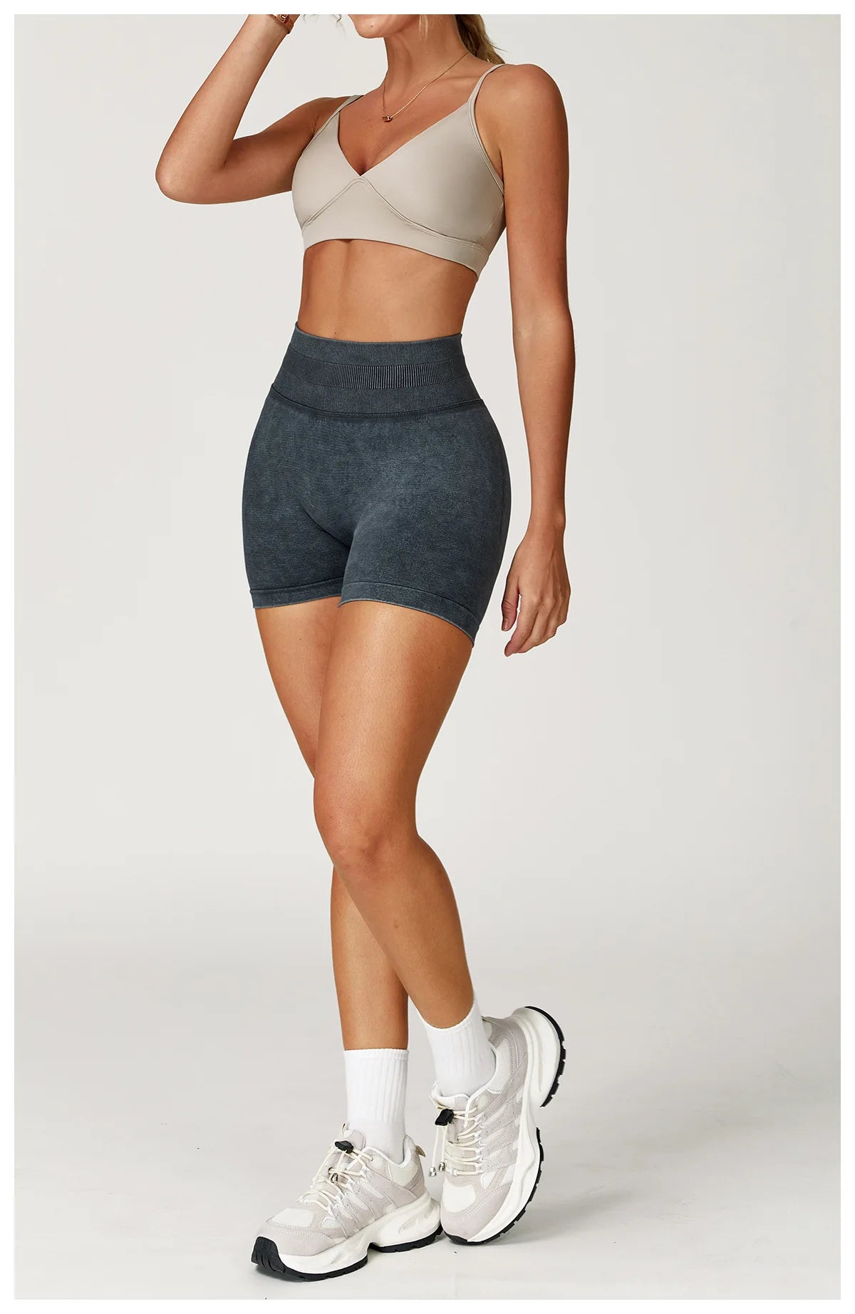 Seamless High-Waist Sculpt Yoga Shorts