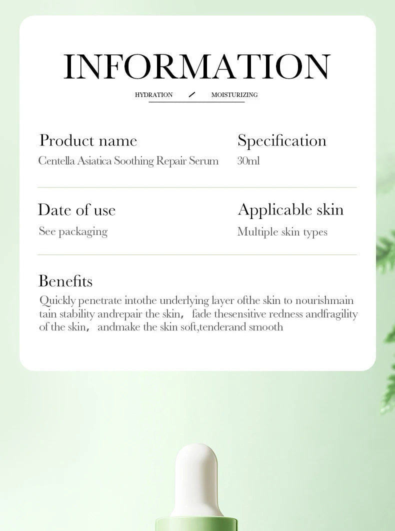 BIOAQUA Centella Face Serum skincare Face Essence Moisturizing Hydrating Firming Repairing Facial Liquid Serum Skin Care