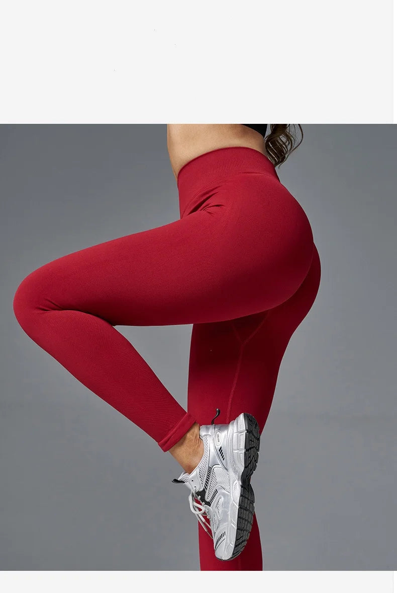 Seamless V-Waist Sculpting Yoga Leggings