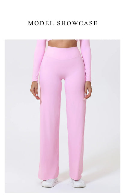 High-Waist Wide-Leg Yoga Pants