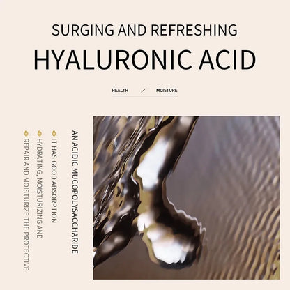 Rice Raw Pulp Serum Hyaluronic Acid Face Nourishing Moisturizing Whitening Anti-Wrinkle Shrinks Pores Skin Care Beauty Health