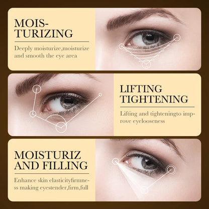 24k Gold Hyaluronic Acid Eye Cream Anti Dark Circles Eye Bags