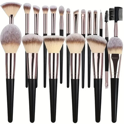 Professional 3-20PCS Rose Gold Makeup Brushes