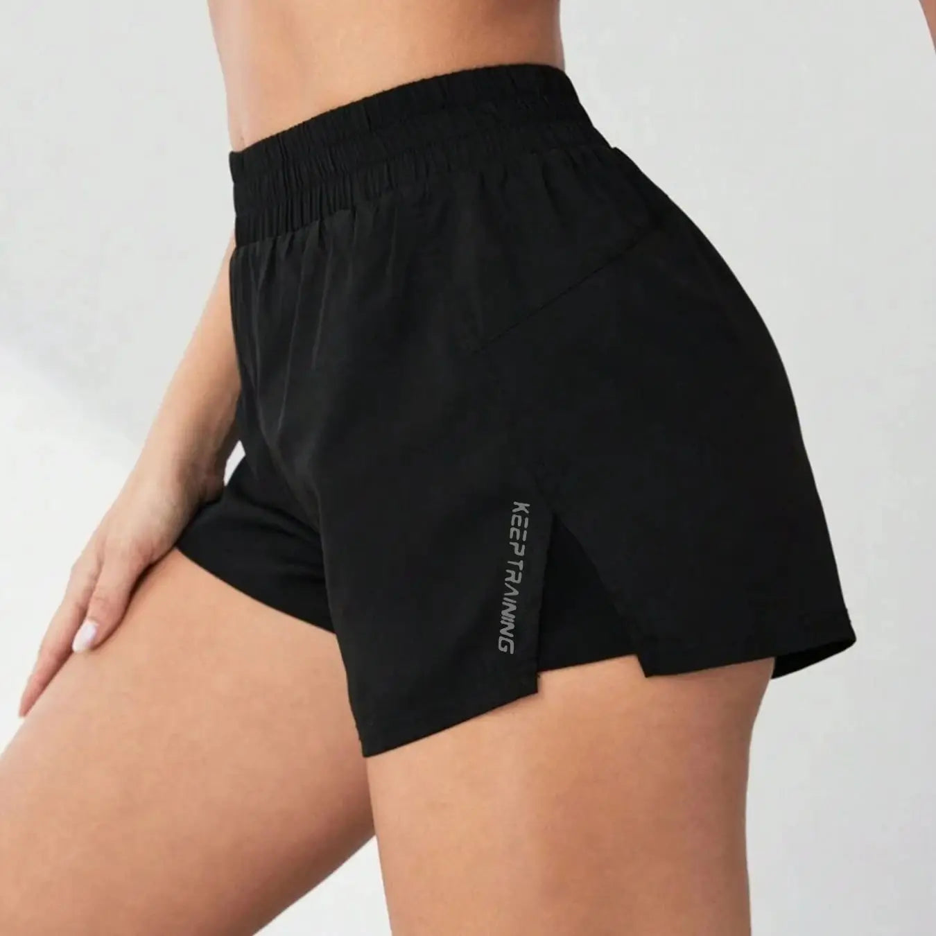 Women’s 2-in-1 High Waist Training Shorts with Pocket