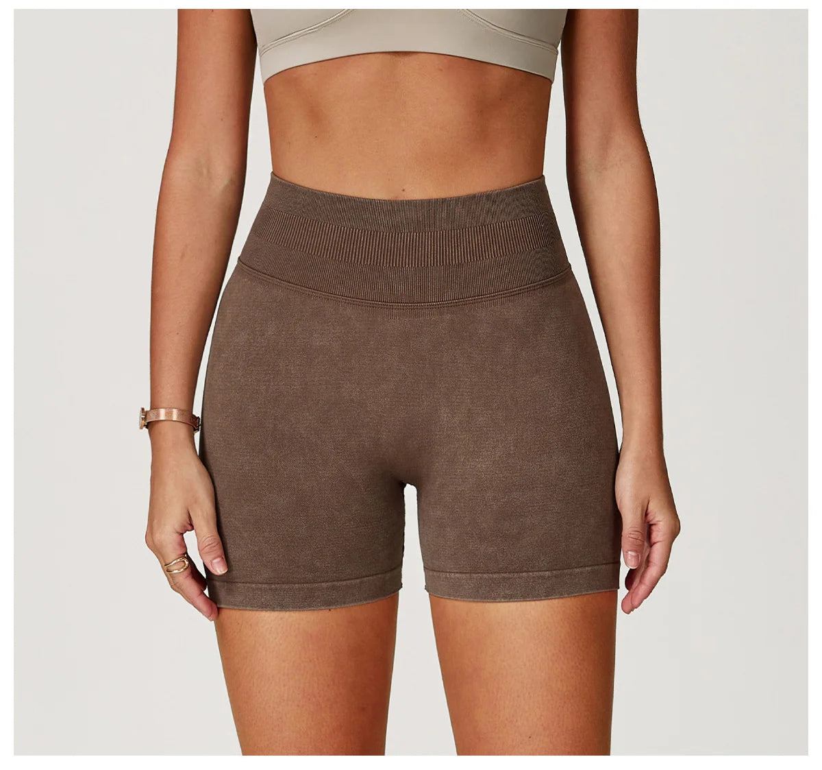 Seamless High-Waist Sculpt Yoga Shorts