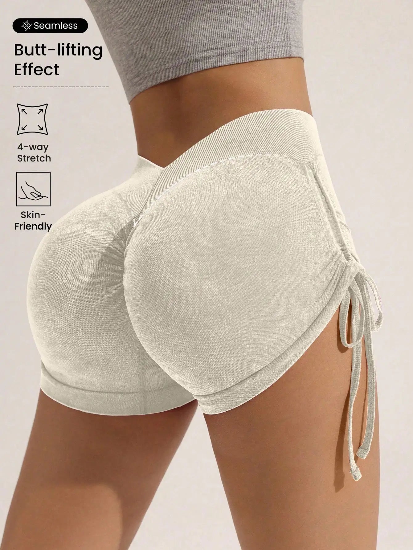 Ovesport™ Seamless High-Waist Yoga Shorts