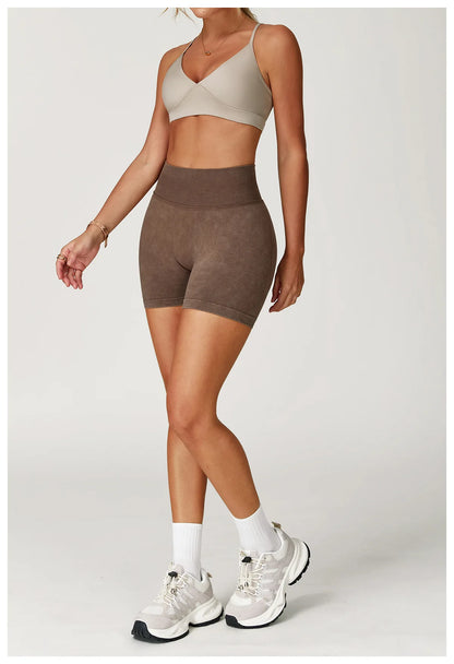 Seamless High-Waist Sculpt Yoga Shorts