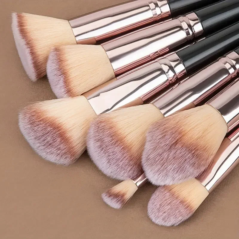 Professional 3-20PCS Rose Gold Makeup Brushes