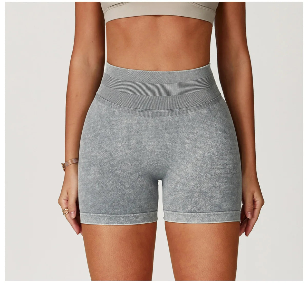 Seamless High-Waist Sculpt Yoga Shorts