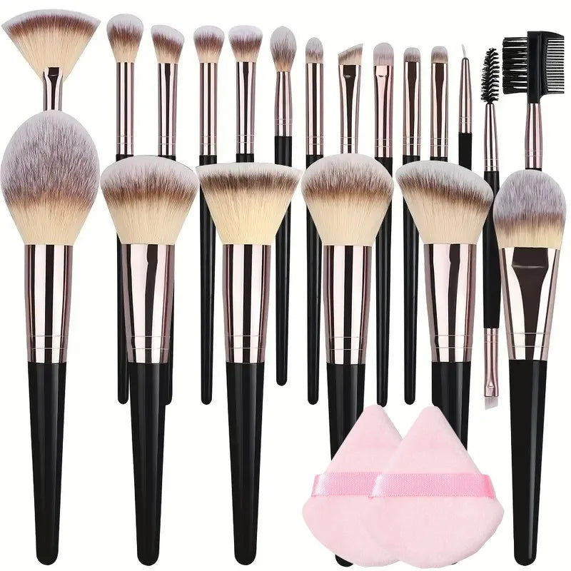 Professional 3-20PCS Rose Gold Makeup Brushes
