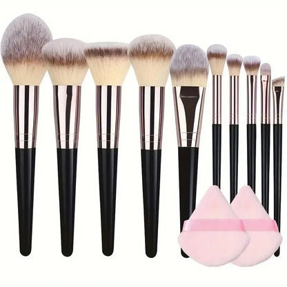 Professional 3-20PCS Rose Gold Makeup Brushes