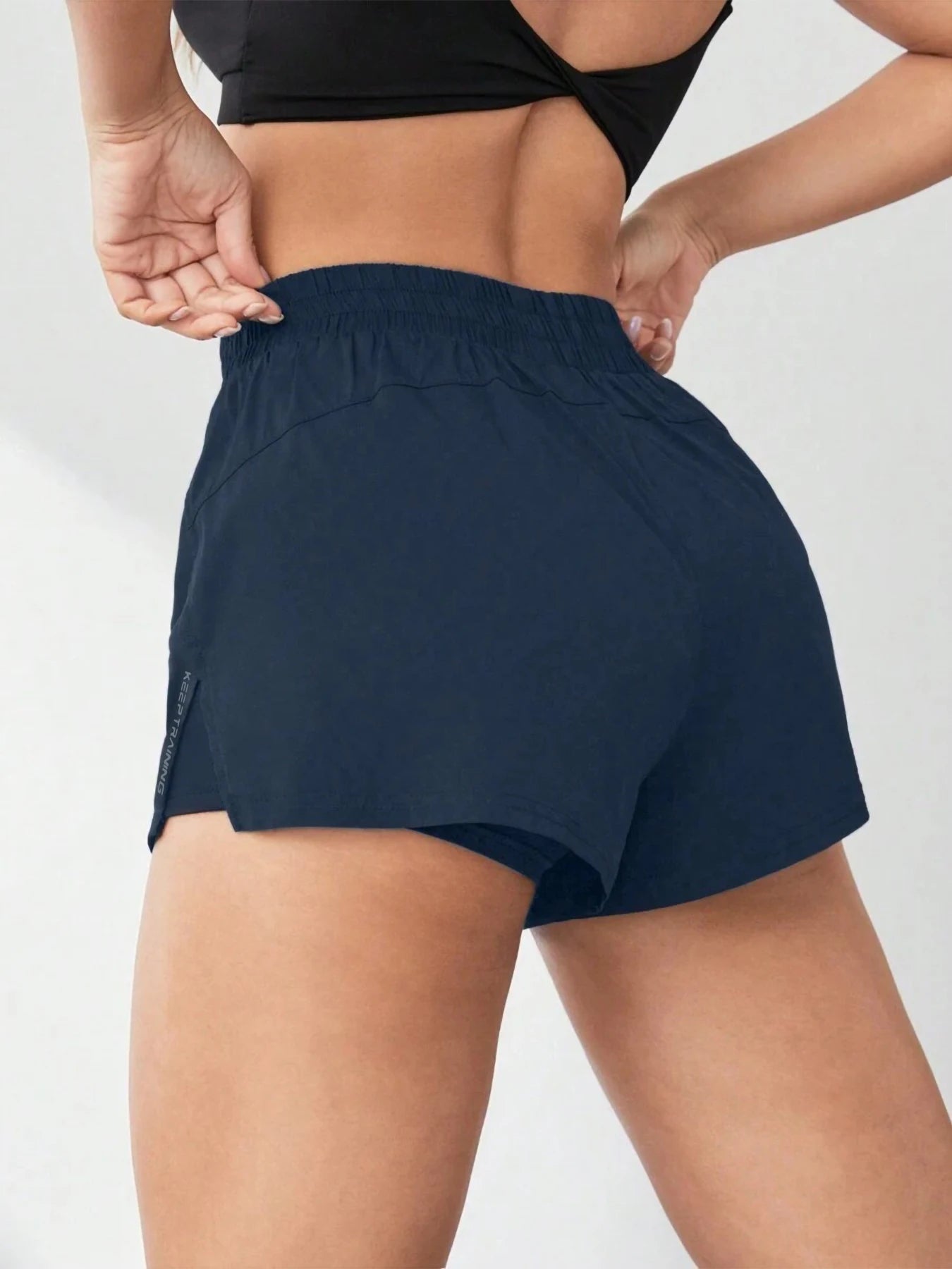 Women’s 2-in-1 High Waist Training Shorts with Pocket