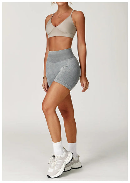 Seamless High-Waist Sculpt Yoga Shorts