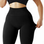 Ribbed High-Waist Seamless Yoga Leggings