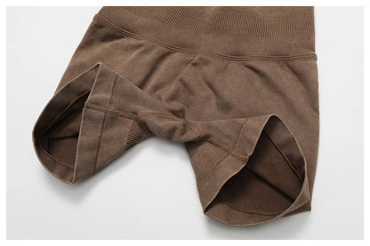 Seamless High-Waist Sculpt Yoga Shorts