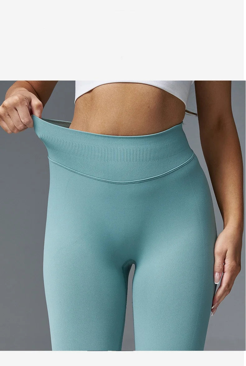 Seamless V-Waist Sculpting Yoga Leggings