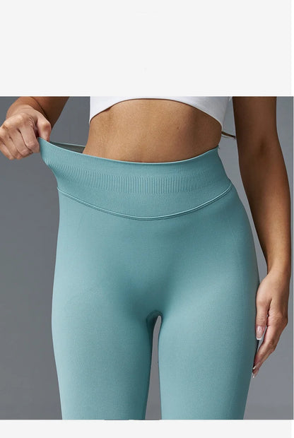 Seamless V-Waist Sculpting Yoga Leggings