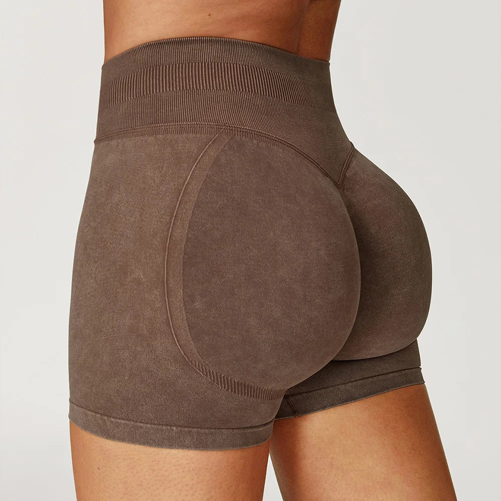Seamless High-Waist Sculpt Yoga Shorts