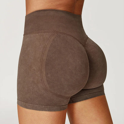 Seamless High-Waist Sculpt Yoga Shorts