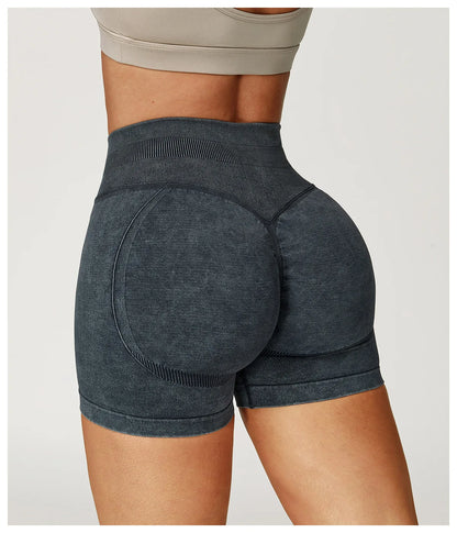 Seamless High-Waist Sculpt Yoga Shorts