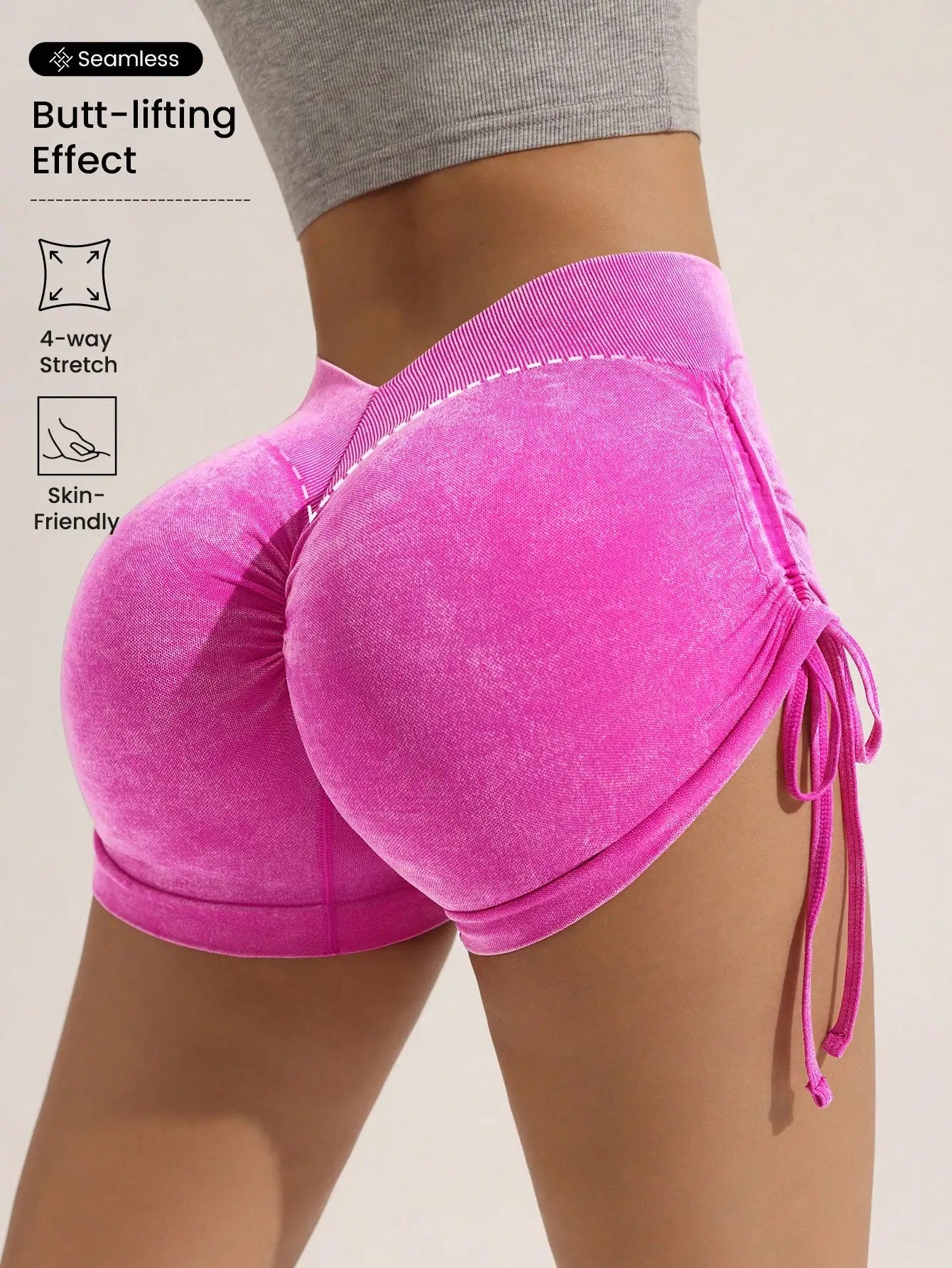 Ovesport™ Seamless High-Waist Yoga Shorts