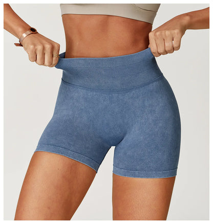 Seamless High-Waist Sculpt Yoga Shorts