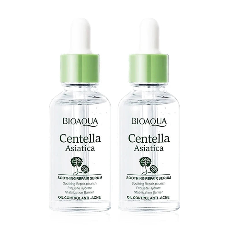 2  pcs BIOAQUA Centella Asiatica Face Serum skincare Facial Essence Moisturizing Repairing Anti-aging Facial Serum Skin Care